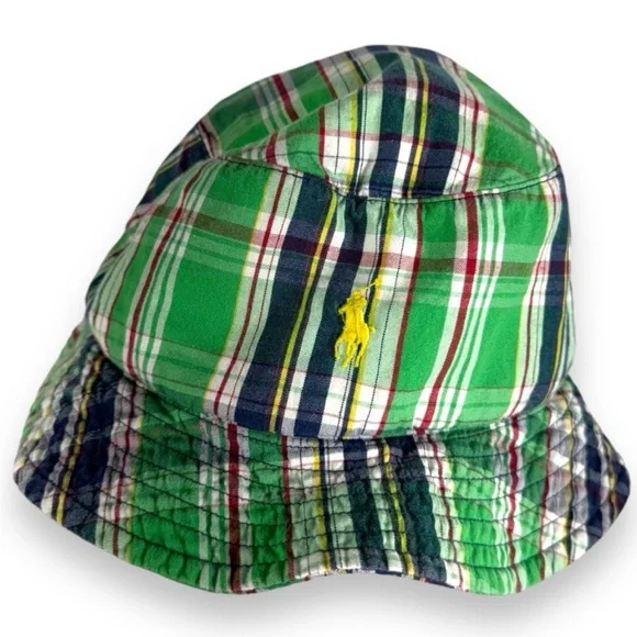 Polo by Ralph Lauren Green and Yellow Bucket Hat - Picture 6 of 8
